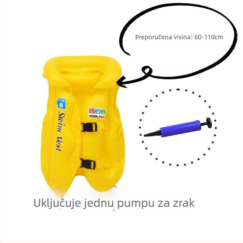 Dječji napuhavajući prsluk za plivanje i plivački prsten; Marka Other, Materijal Other, Uzor Advertising logo, Kategorija Plivački prsten