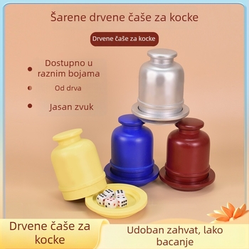 Drvena posuda za kockice Royal Saint, 20 kom u kutiji