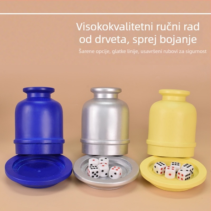 Drvena posuda za kockice Royal Saint, 20 kom u kutiji