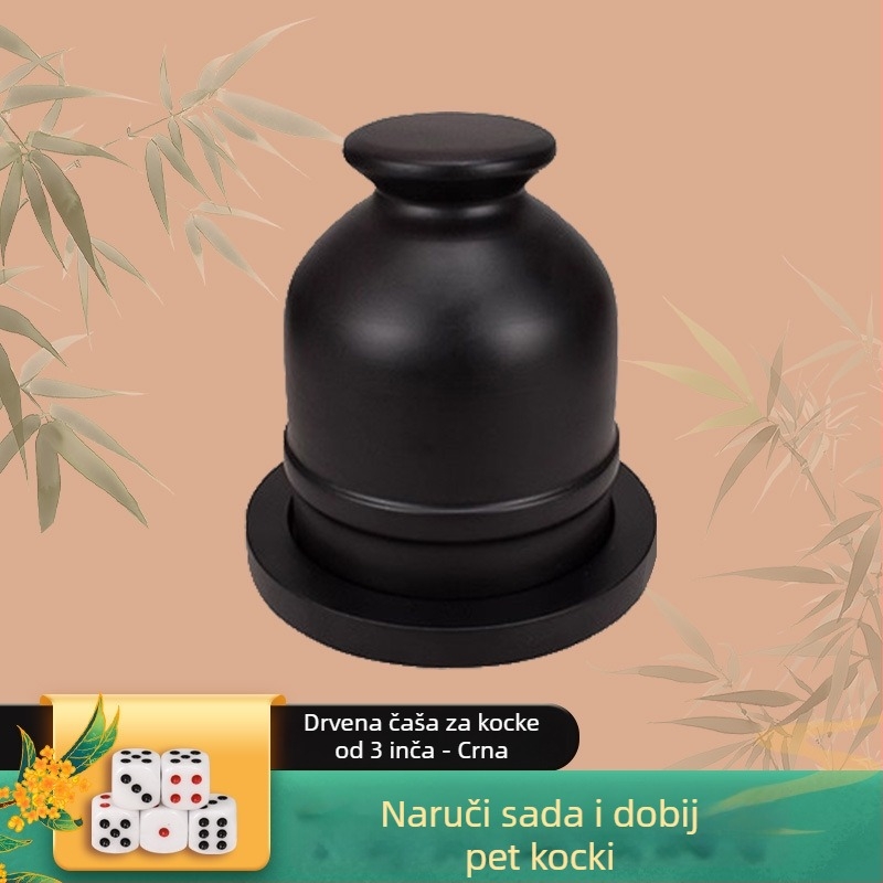 Drvena posuda za kockice Royal Saint, 20 kom u kutiji