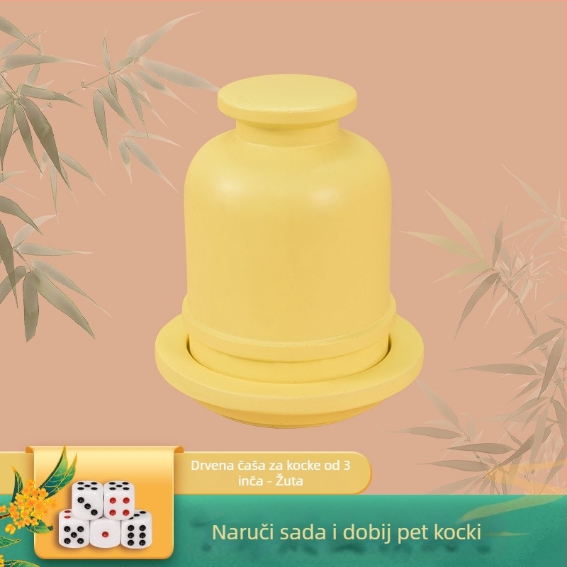 Drvena posuda za kockice Royal Saint, 20 kom u kutiji