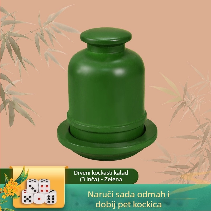 Drvena posuda za kockice Royal Saint, 20 kom u kutiji