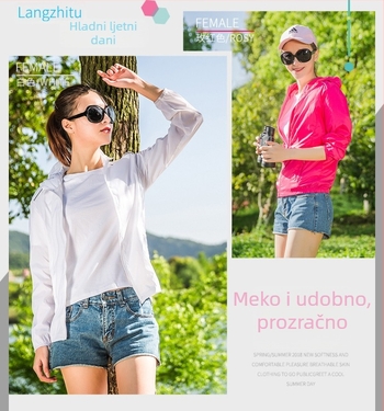 Vanjski windbreaker od najlona, vodootporan, otporan na vjetar, UPF15