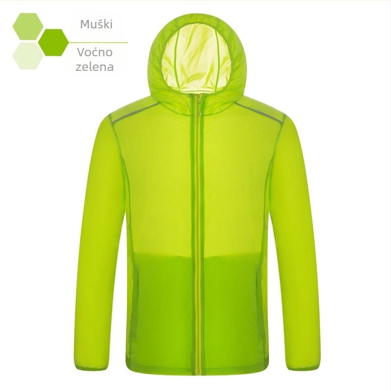 Vanjski windbreaker od najlona, vodootporan, otporan na vjetar, UPF15