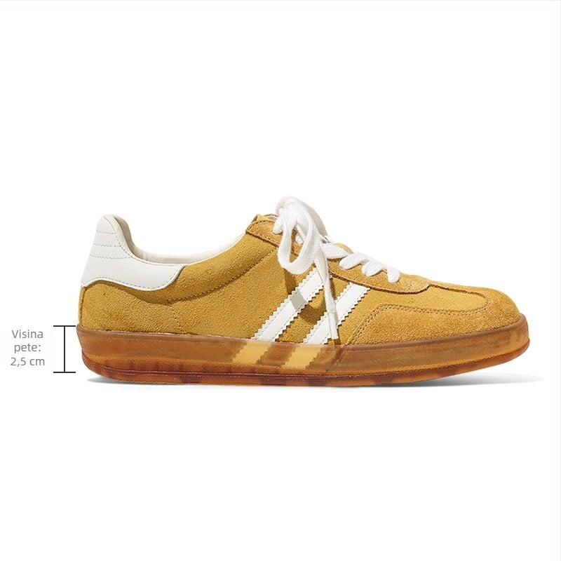 Damske kožne tenisice Strawberry Bear, moderni minimalistički stil, dvije plohe kože od govedine, nisko gležnja, 1-3 cm visina potplata, gumena potplat, prednje vezanje s vezicama