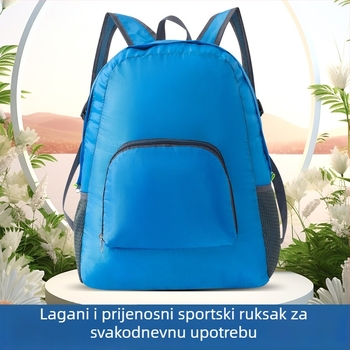 Unisex sportski ruksak, Oxford tkanina, prozračan i vodootporan, proširiv i kompaktan, zakrivljene naramenice