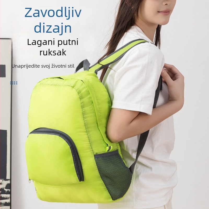 Unisex sportski ruksak, Oxford tkanina, prozračan i vodootporan, proširiv i kompaktan, zakrivljene naramenice