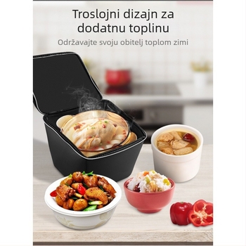 Torba za prednju košaru bicikla, kožna, vodonepropusna, kapaciteta 5 L, model 123