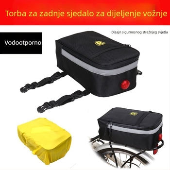 Zadnja torba za bicikl marki Unique – sklopiva, vodootporna