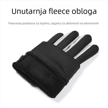Zimske rukavice s dodirnim zaslonom, unisex, za vožnju bicikla, trčanje i vožnju, otporne na vjetar i klizanje, od poliestera