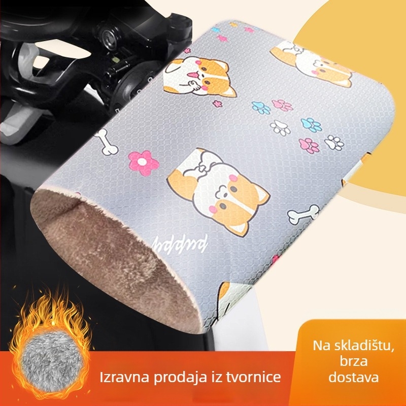 Električne rukavice za električni motocikl zimi, otporne na vjetar i vodu, tople, polar fleece materijal, unisex, odrasli, za vožnju biciklom