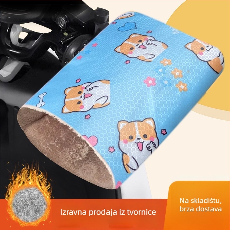 Električne rukavice za električni motocikl zimi, otporne na vjetar i vodu, tople, polar fleece materijal, unisex, odrasli, za vožnju biciklom