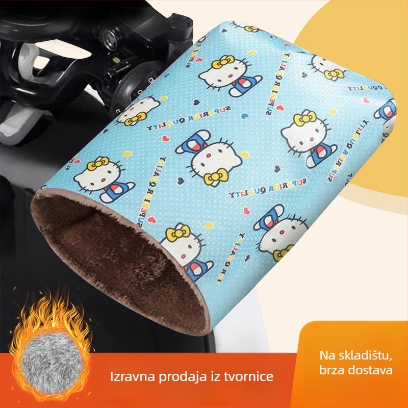 Električne rukavice za električni motocikl zimi, otporne na vjetar i vodu, tople, polar fleece materijal, unisex, odrasli, za vožnju biciklom