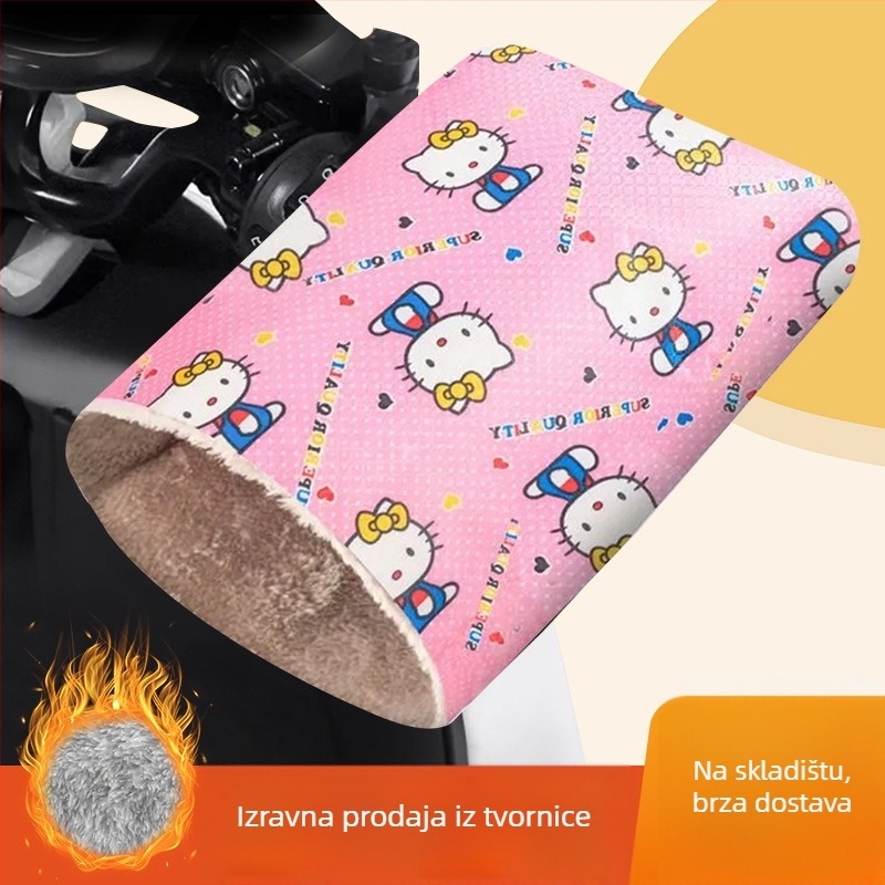 Električne rukavice za električni motocikl zimi, otporne na vjetar i vodu, tople, polar fleece materijal, unisex, odrasli, za vožnju biciklom