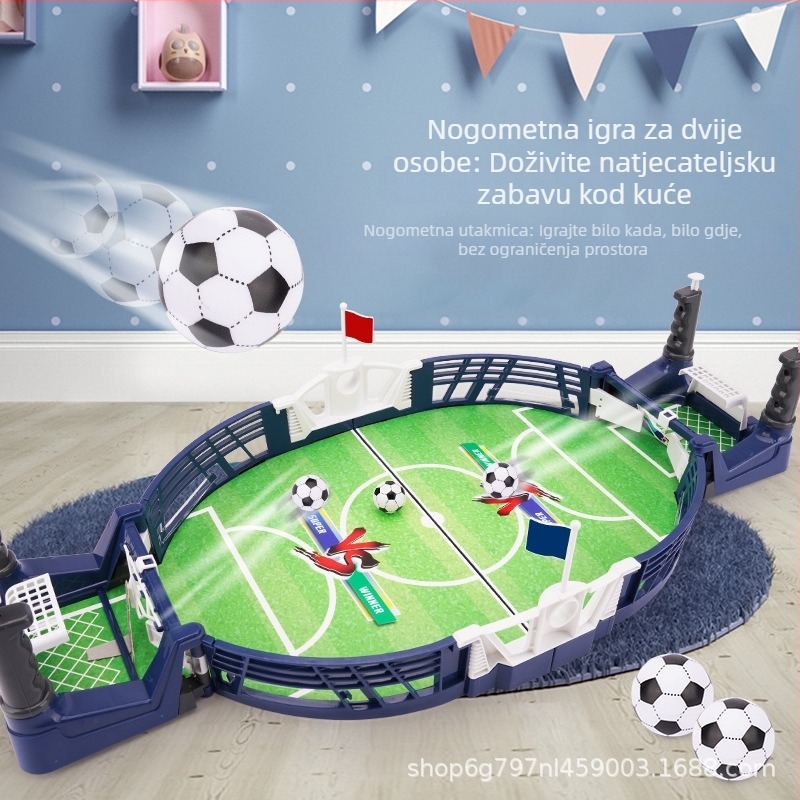 Edukativna obiteljska društvena igra s interaktivnom roditelj-dijete konzolom i više sportskih modova: nogomet, košarka, bowling, golf | Materijal: plastika | Uzrast: 4–14 godina