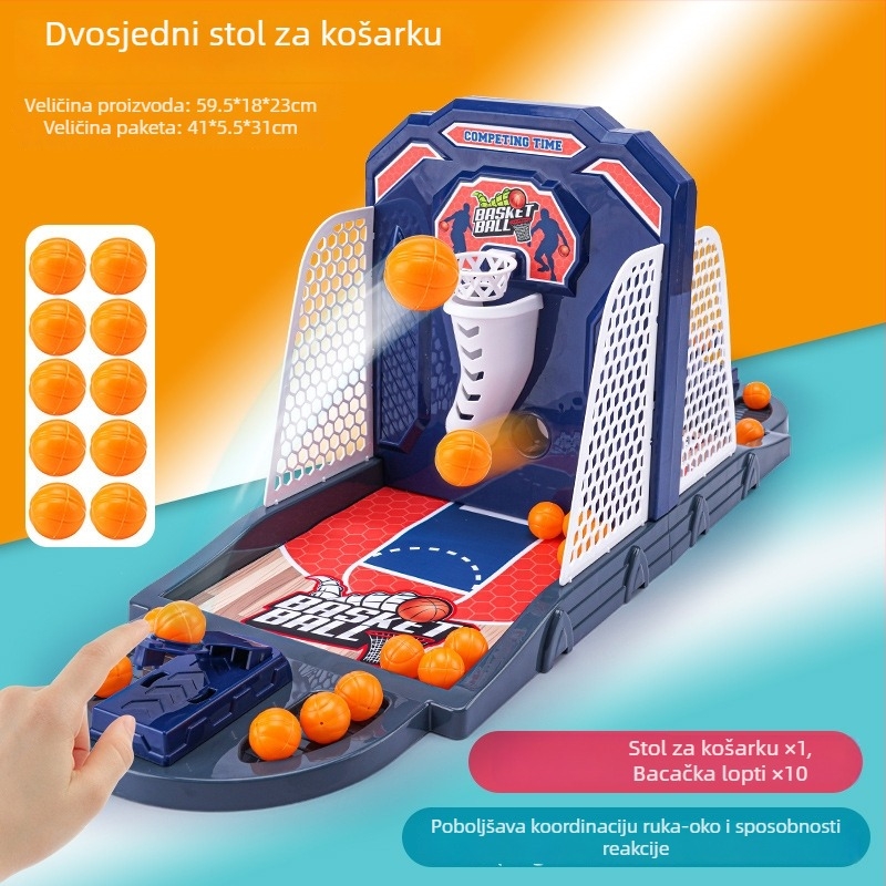 Edukativna obiteljska društvena igra s interaktivnom roditelj-dijete konzolom i više sportskih modova: nogomet, košarka, bowling, golf | Materijal: plastika | Uzrast: 4–14 godina