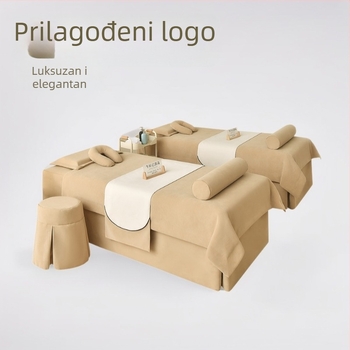 Prekrivač za krevet ljepote salona – 100% pamuk, twill tkanina, reaktivno bojanje, lagani luksuzni stil, jednofaredni dezen
