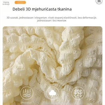 Navlaka za stolicu od mjehuričnog vlakna, nepravilnog oblika, skandinavski stil, dekorativna i otporna na ogrebotine