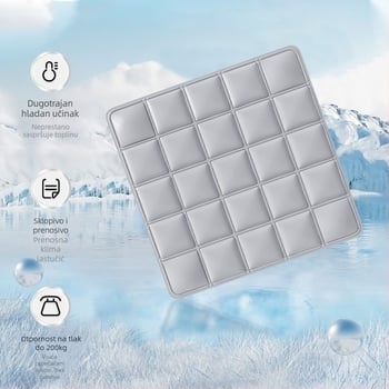 Hladnjivi jastuk za sjedenje za uredsku stolicu, prozračan Ice Silk materijal, latex punjenje, jednostavan i modern stil, za hlađenje i prevenciju pregrijavanja