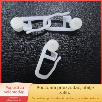 Kuke za zavjese od plastike, moderan minimalistički stil, brend hpg, pakiranje 50 kom
