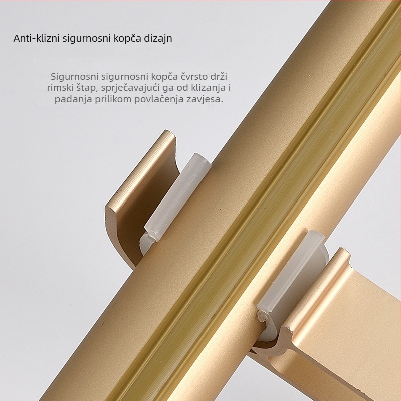 Aluminijski nosač rimske zavjese, ojačani bočni nosač za tračnicu zavjese, model CH-SCSSM20201016