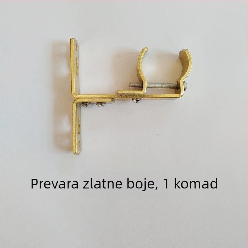 Željezni držač za zavjese, zidni, prilagodljiv, gornje i bočno postavljanje