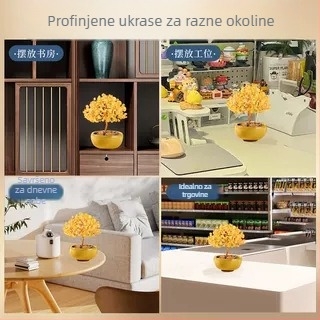 Kristalno stablo citrina – kineskog stila, kartonsko pakiranje, pogodno za darove (Materijal: citrin; Kategorija: kristalno stablo; Stil: kineskog stila; Pakiranje: karton)