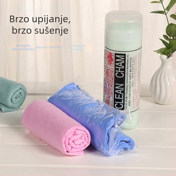 Sportski ručnik od PVA-a, plošni reljef tkanina, 8 niti, jednostruka pređa, 141 g, hladi i brzo se suši (absorpcija vode 5–10 s)