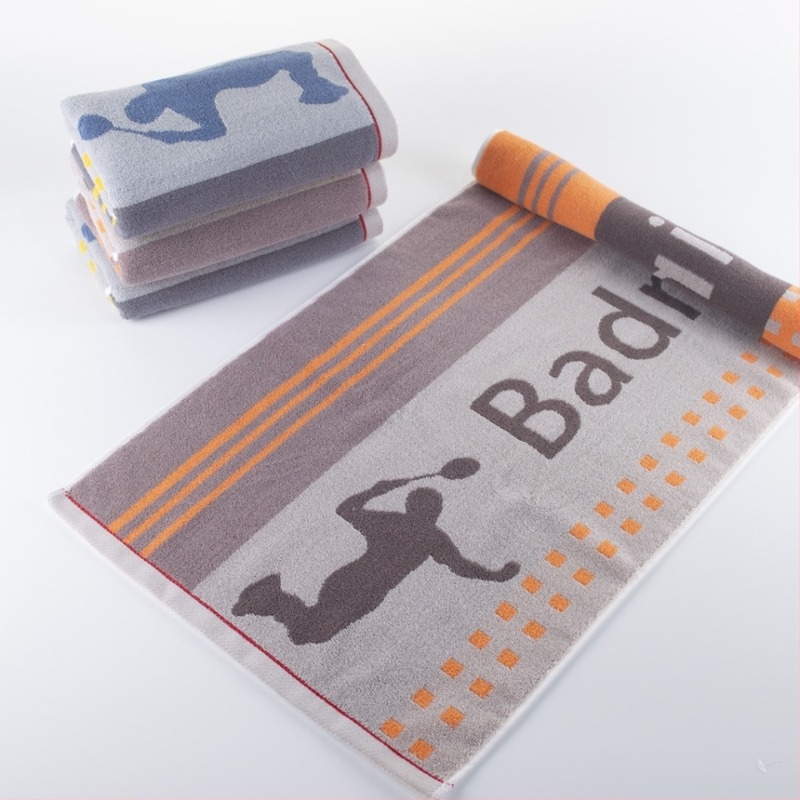 Sportski ručnik, produženi jacquard pamuk ručnik za kupanje, 32S vlakno, 170–200 g, upijajući, brzo sušenje