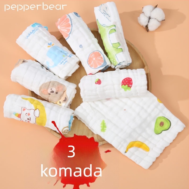 Šestoslojni dječji gazasti ručnik, punilo: čista pamuk, tkanina: super vlakna, uzorak: životinje, pogodan za bebe i djecu 1–3 godine