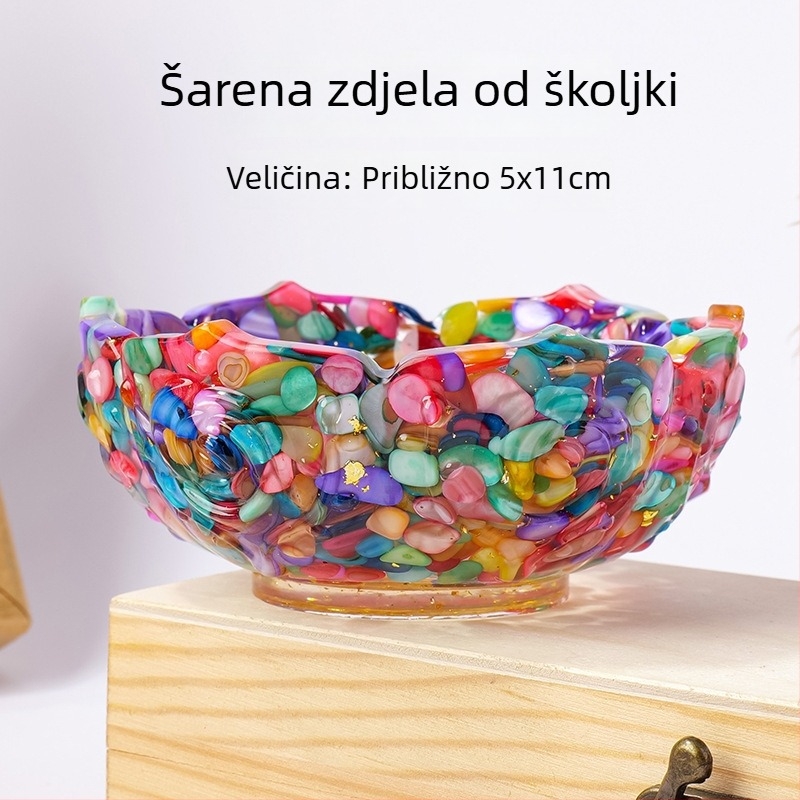 Prirodna kristalna posuda u obliku lotosa, kutija za nakit i dekorativni predmet za odlaganje
