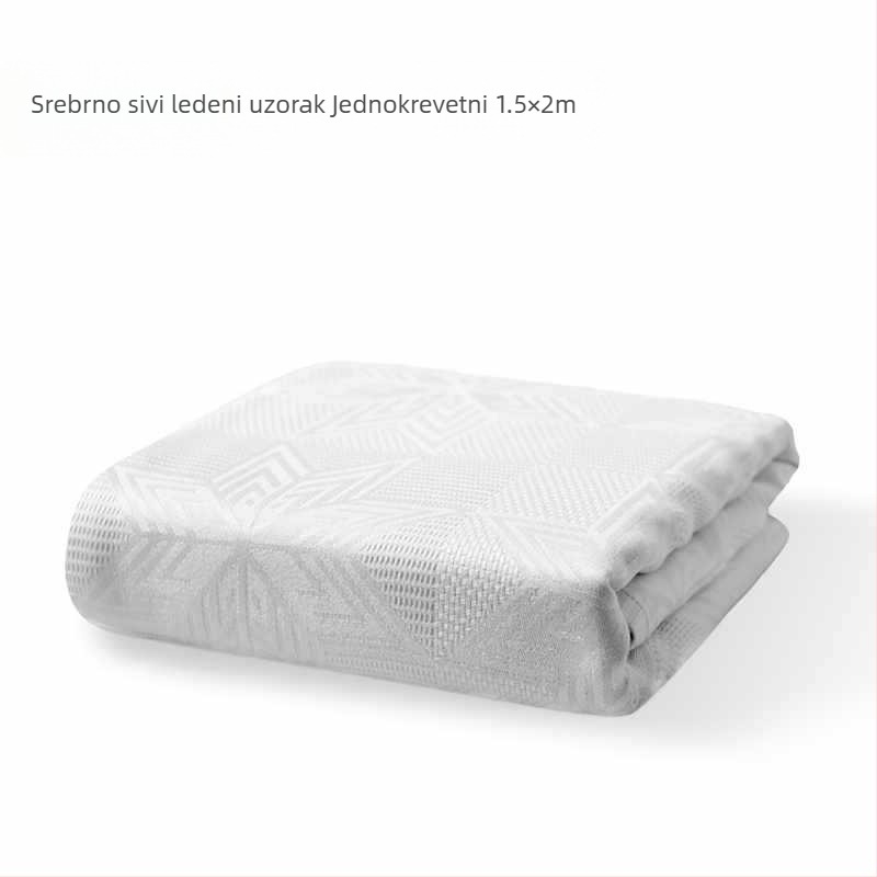 Jednoosoban pokrivač od vlakana bambusa, dojam ledenog satena, lagani ljetni pokrivač, zaštita djece od grinja, paplan od bambusovog ugljena, tanki pokrivač za klima uređaje