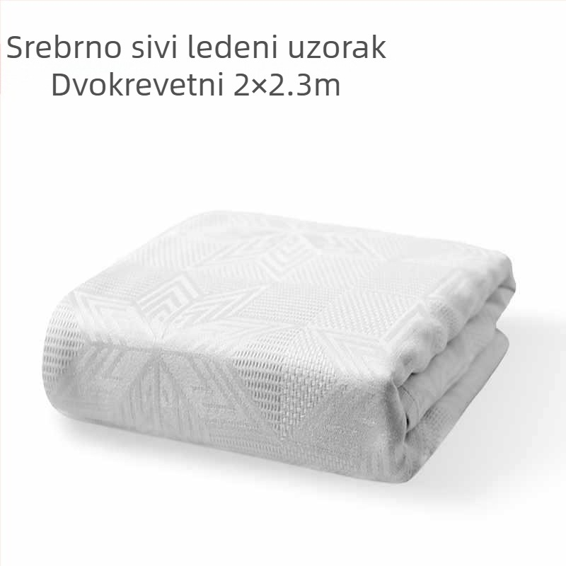 Jednoosoban pokrivač od vlakana bambusa, dojam ledenog satena, lagani ljetni pokrivač, zaštita djece od grinja, paplan od bambusovog ugljena, tanki pokrivač za klima uređaje