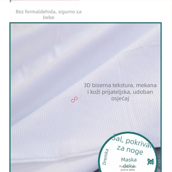 Jednokratna deka za kratki odmor - za uredske kauče i putovanja, vunena frotirana deka, jedinstveni uzorak, univerzalni stil, vrhunska kvaliteta