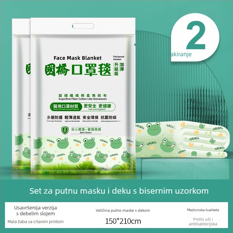 Jednokratna deka za kratki odmor - za uredske kauče i putovanja, vunena frotirana deka, jedinstveni uzorak, univerzalni stil, vrhunska kvaliteta