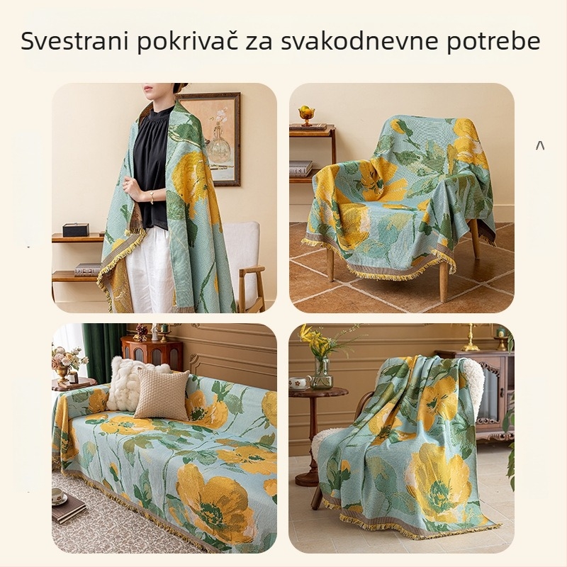 Dekorativna zaštitna navlaka za jednosed, zaštita od prašine, četiri godišnja doba, američki retro stil