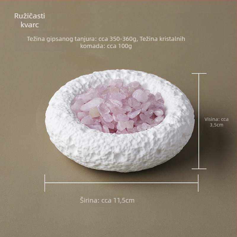 Geometrijska posuda od ametistnog kristala za aromaterapiju — Runyangshi brand, kineski stil