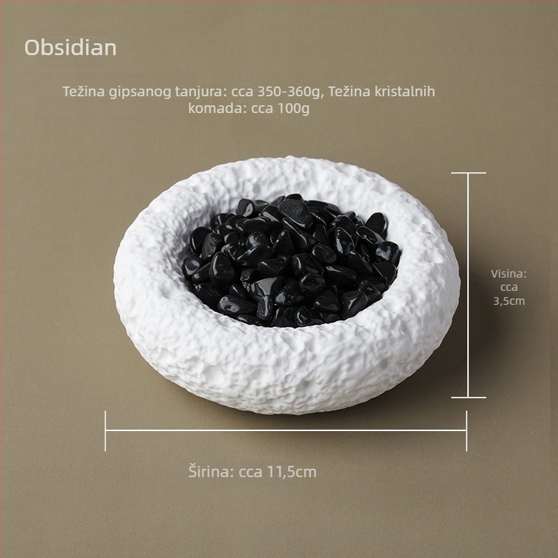 Geometrijska posuda od ametistnog kristala za aromaterapiju — Runyangshi brand, kineski stil