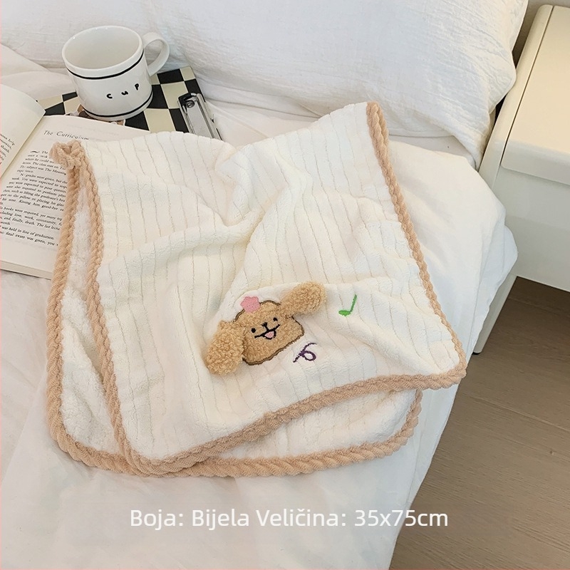 Ručnik za lice od koralnog flisa, težina 80–100 g, 32 niti, marka Simple object painting