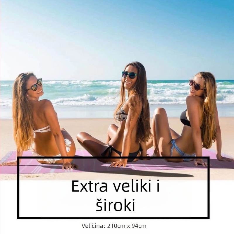 Plažni ručnik od čistog pamuka, dijamantni jacquard s resicama, GSM 400–500, 40 niti, YC marka