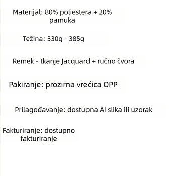  Ručnik za kupanje i plažu, miješanih vlakana, set od 21 komada, težina 300–400 g, vezeni i ravno tkanje
