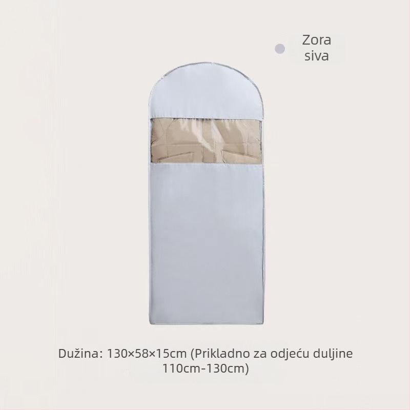 Vješeni zaštitni navlaka od Twill tkanine za odjeću – prozirna vrećica za pohranu u kućanstvu (deblja verzija)