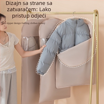Zaštitni pokrov za odjeću za garderobu - saten i plastika, japanski stil, otporan na prašinu i vlagu, Shangxun
