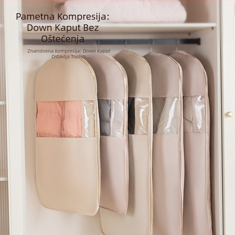 Zaštitni pokrov za odjeću za garderobu - saten i plastika, japanski stil, otporan na prašinu i vlagu, Shangxun