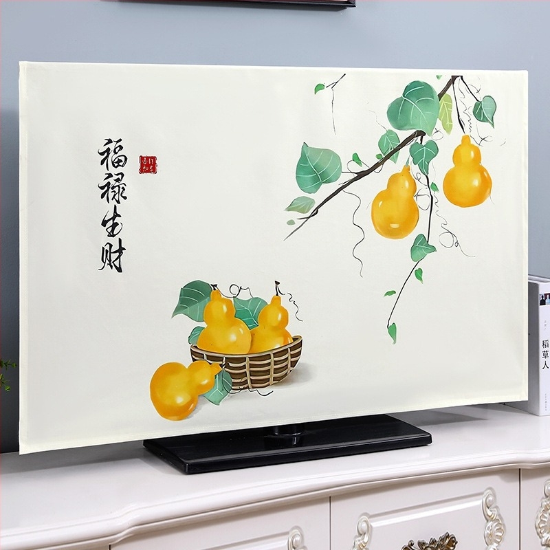 Zaštitni pokrov za televizor – tkanina, jednostavan modern stil, zaštita od prašine za TV