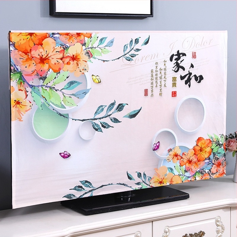 Zaštitni pokrov za televizor – tkanina, jednostavan modern stil, zaštita od prašine za TV