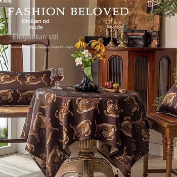 Stolnjak s vezom, materijal od tkanine, moderan kineski stil, uzorak biljaka i cvijeća