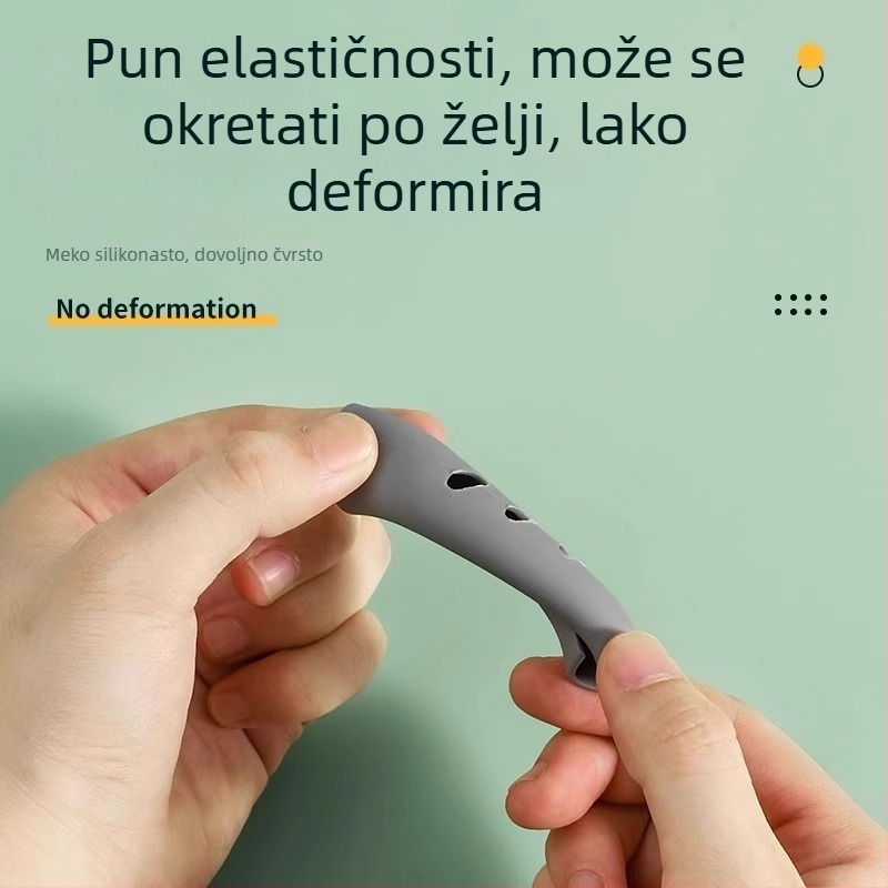 Silikonsko kućište za ručku lonca, zaštita od opeklina i toplinske izolacije, univerzalna prilagodba za lonce i wokove