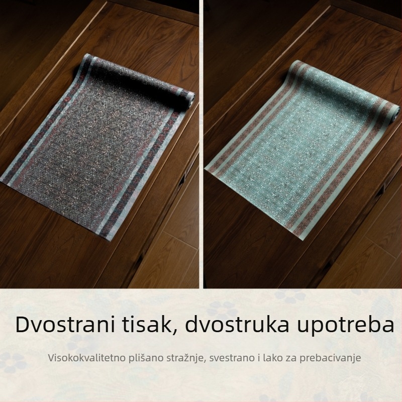 Dvostrana čajna podloga za stol — poliester, kineski klasični stil, Love is Weird