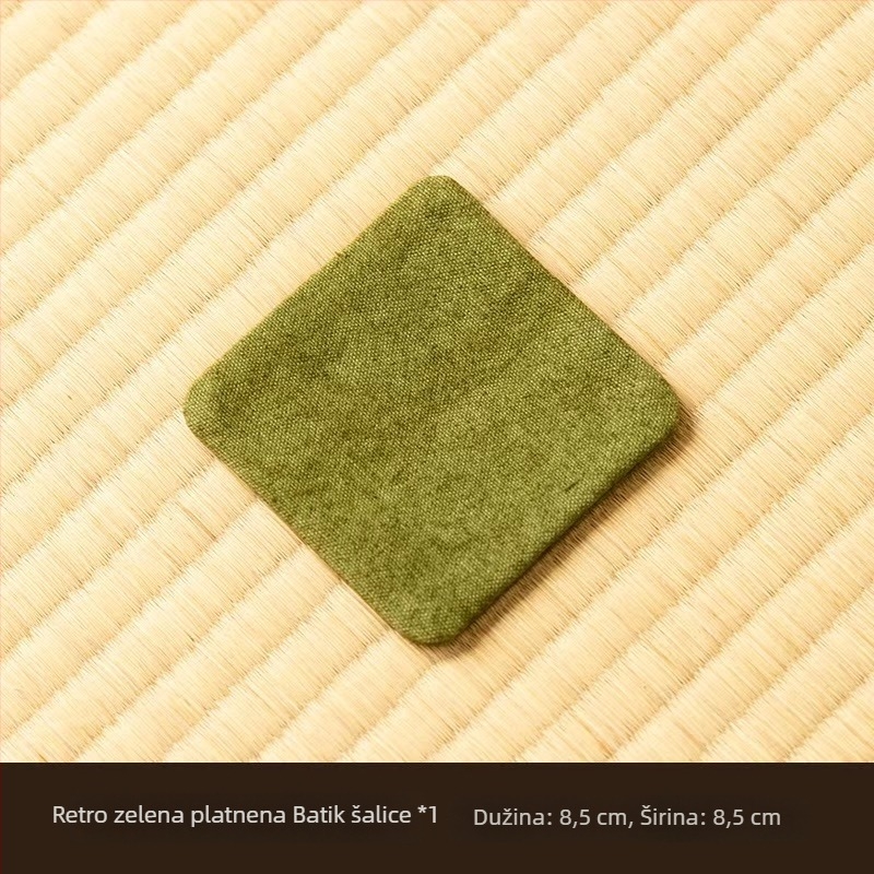 Čajna podložka od platna s tie-dye uzorkom, dvostrana, upijajuća, pogodna kao podmetač za šalice i držač za lonac